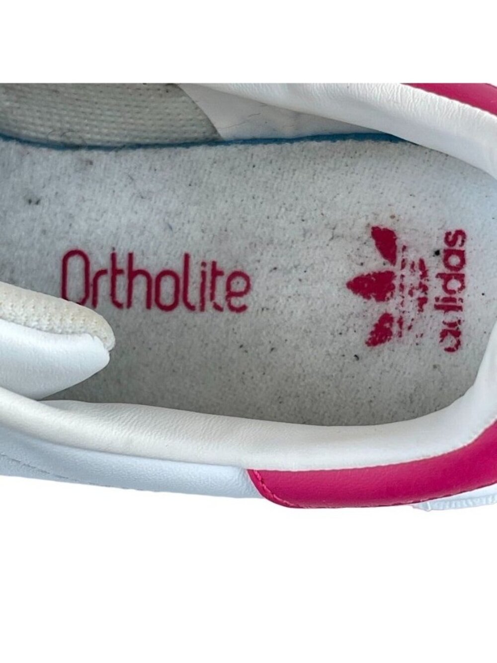 Adidas Stan Smith Ortholite Unisex White/Red Sneakers Size US 7M 8.5W - Picture 12 of 13